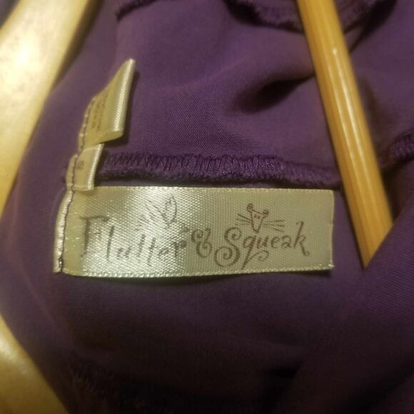 Flutter & Squeak Purple Boho Unique Tank Top Womens Sz S - Picture 3 of 12